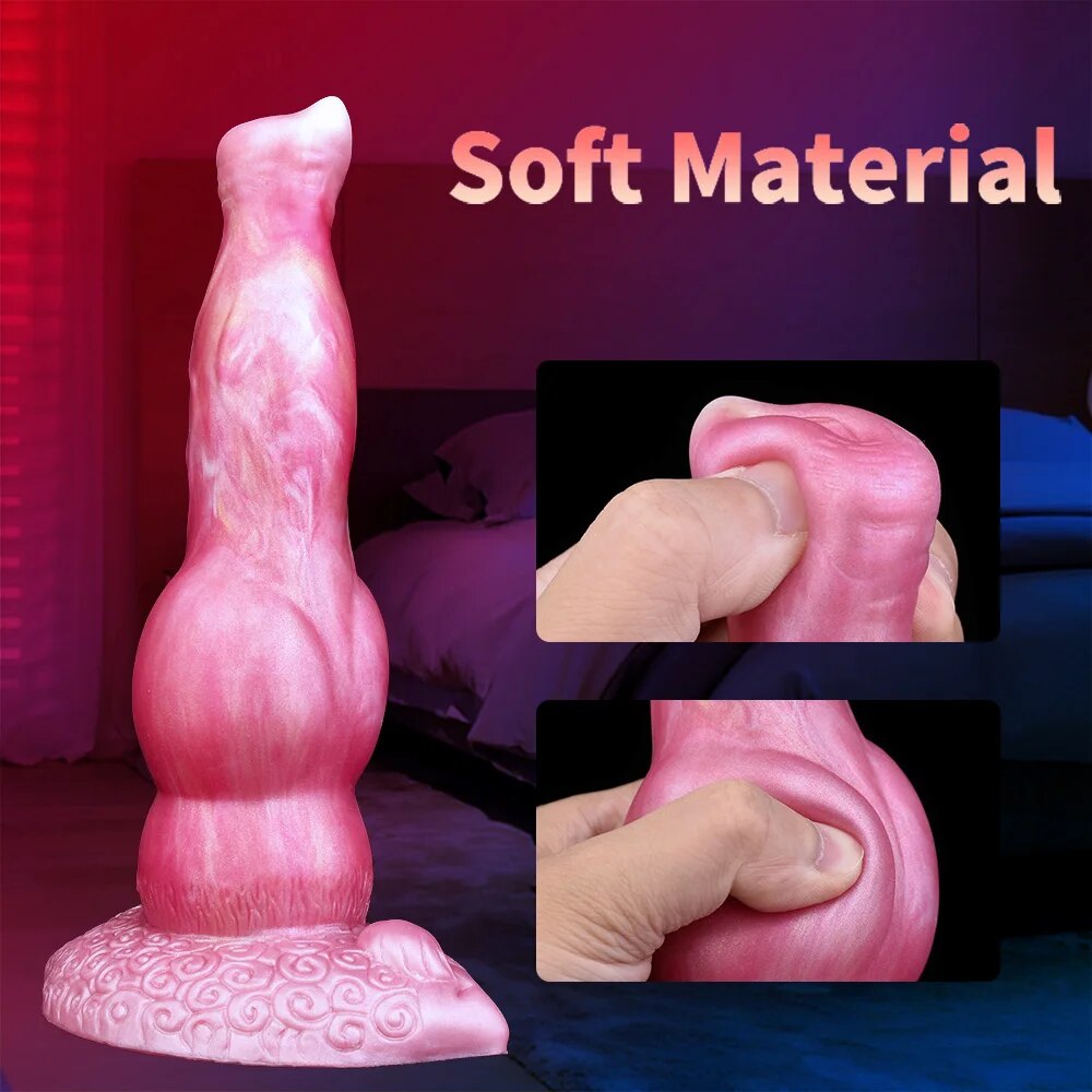Coated Retriever Thrusting Dildo 8.3 inch