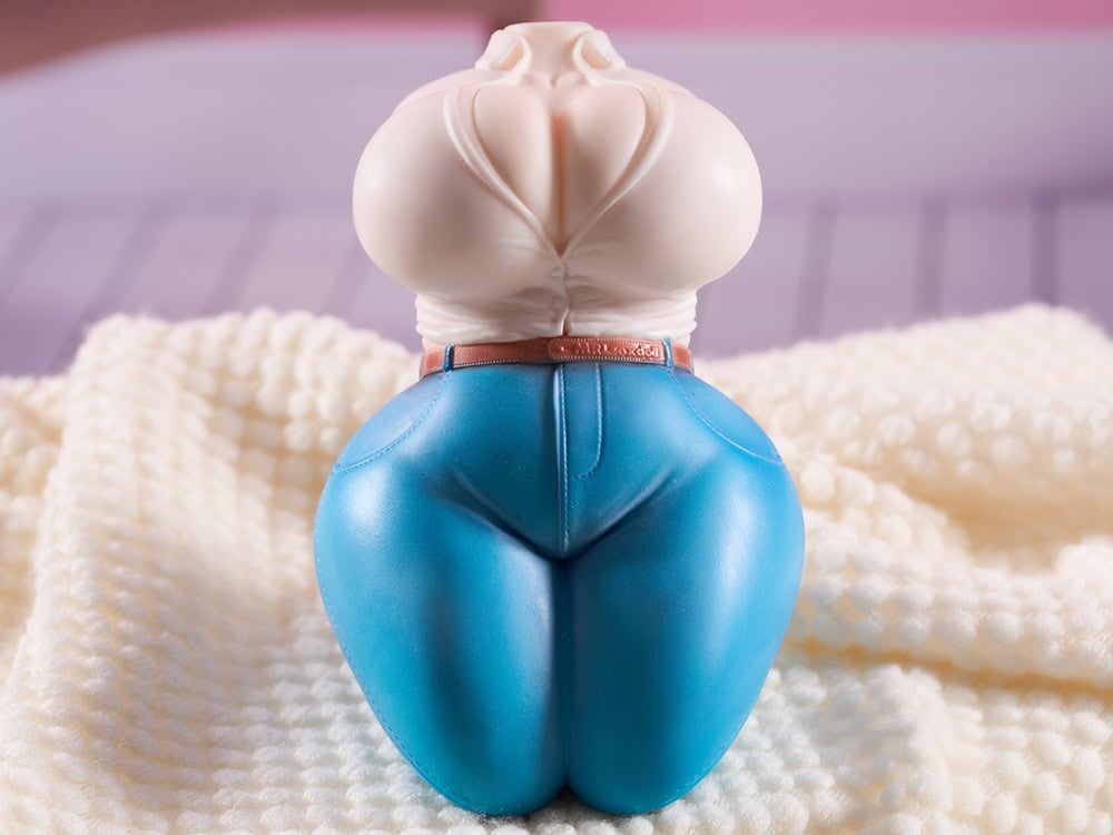 silicone denim fantasy torso sex doll with big boobs