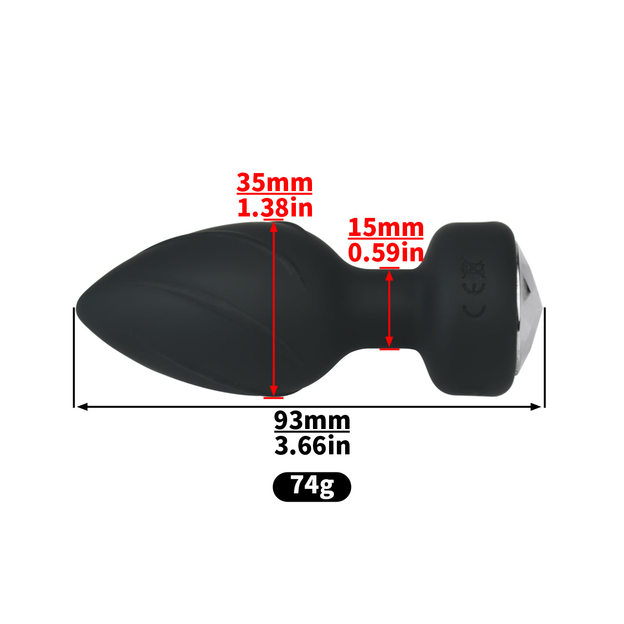 Jet Vibrating Butt Plug