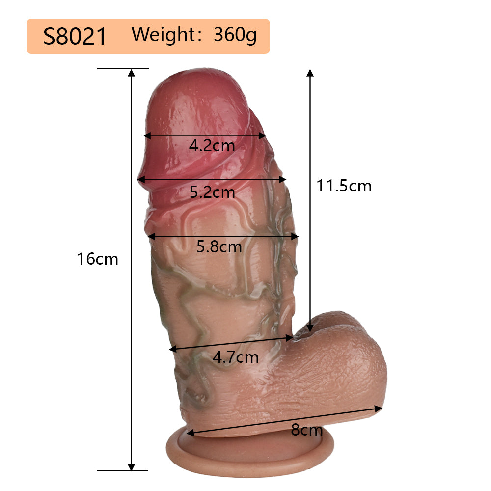 Leo V Girth Realistic Dildo 6.3 inch