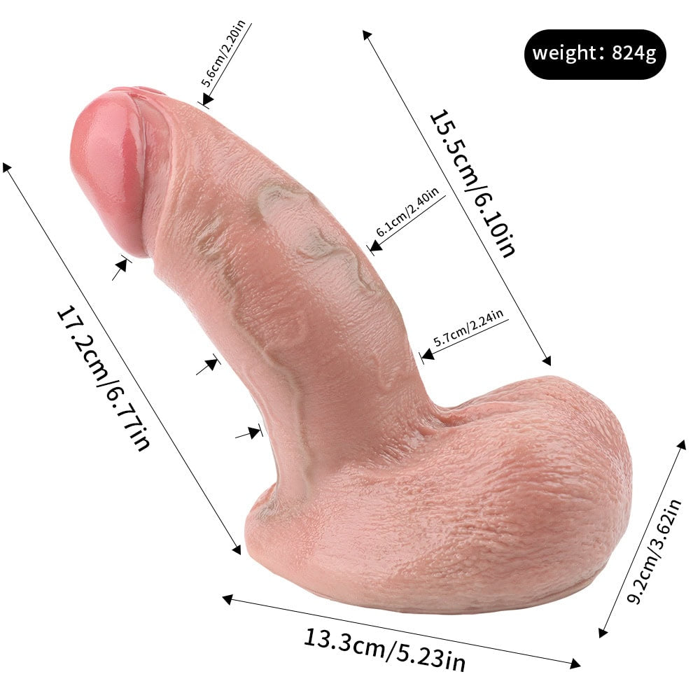 Lucas Silicone Dildo 6.7 inch