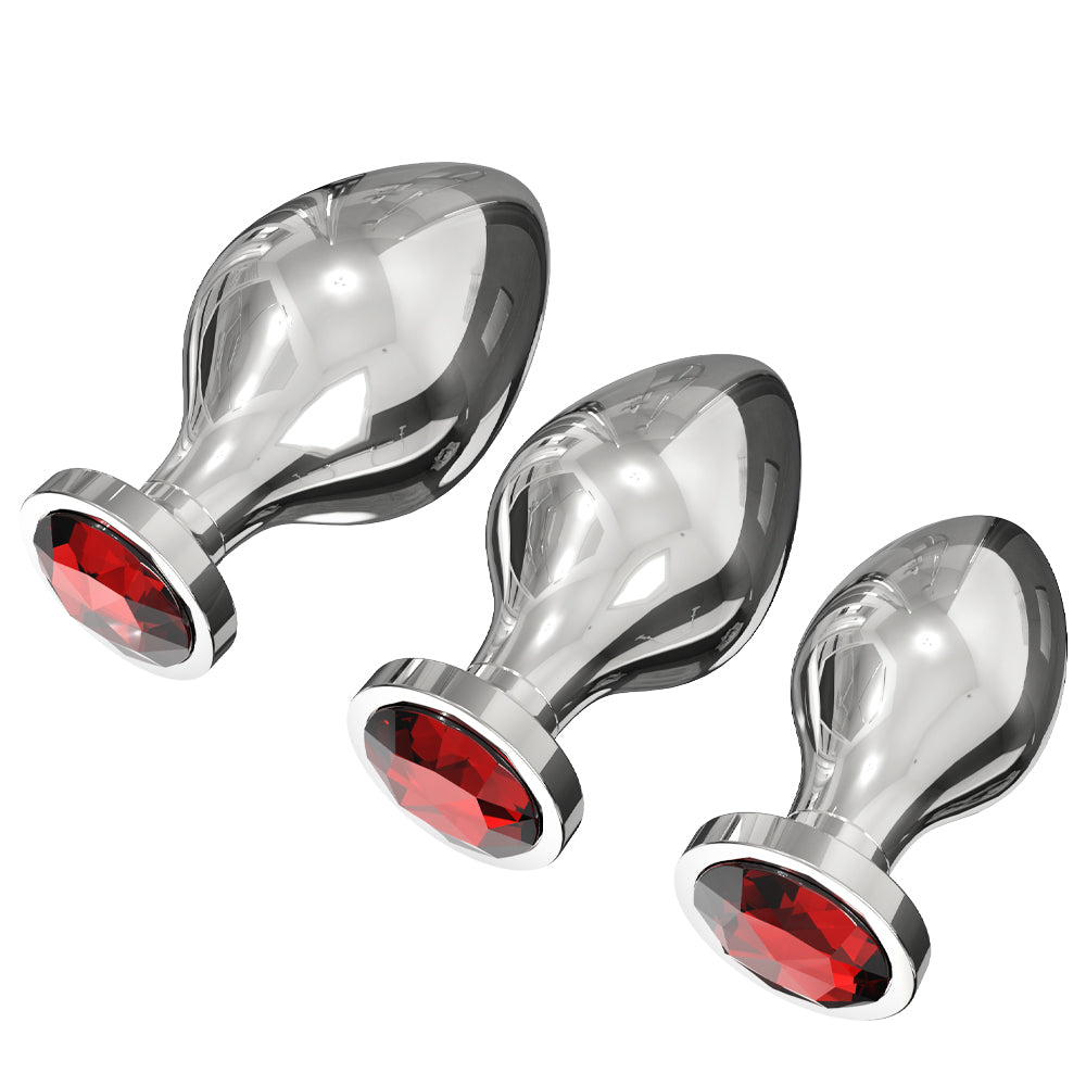 Ruby Butt Plug 3-Piece Set