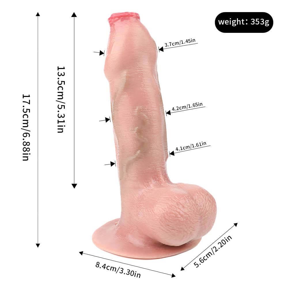 Brett Silicone Dildo 6.8 inch