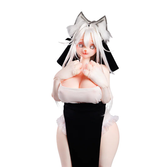 Nicole Silicone Furry Mini Anime Sex Doll 65 cm image 0