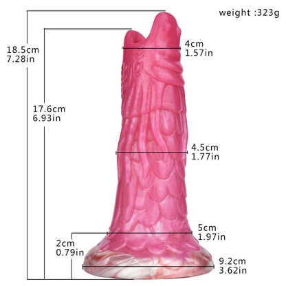 Fiery Dragon Ovipositor Dildo 7.2 inch