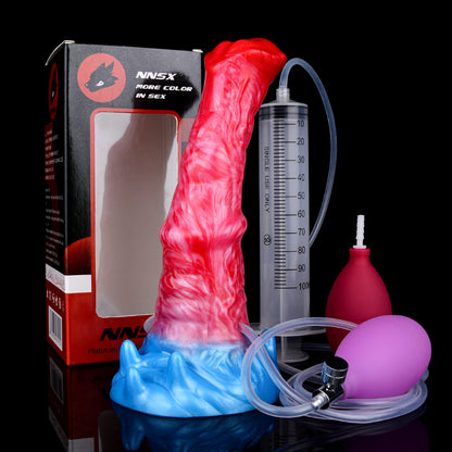 Horse Inflatable Squirting Dildo 8.8 inch