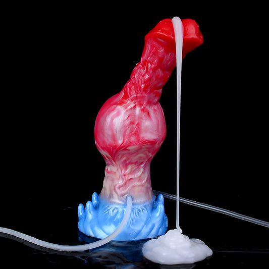 Horse Inflatable Squirting Dildo 8.8 inch