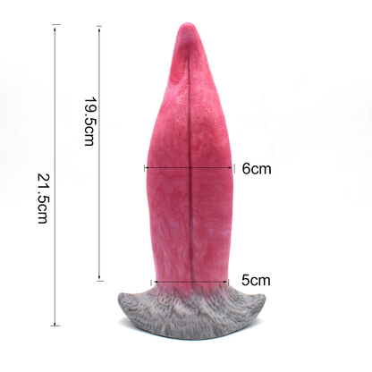 Magic Tongue Vibrating Dildo 8.5 inch