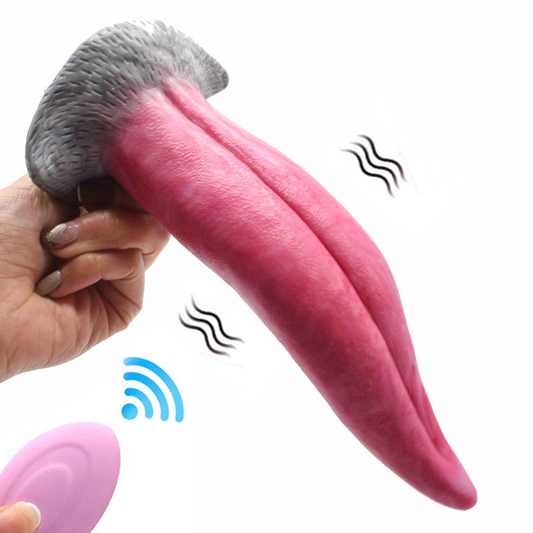 Magic Tongue Vibrating Dildo 8.5 inch